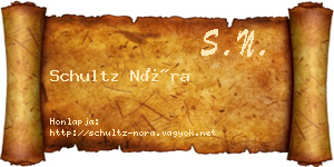 Schultz Nóra névjegykártya